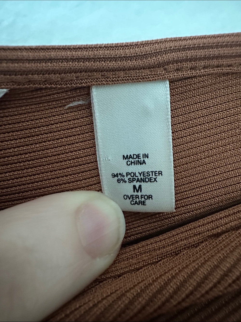 Victoria's Secret Rust Brown V-Neck Ribbed Maxi Dress - Picture 3 of 7